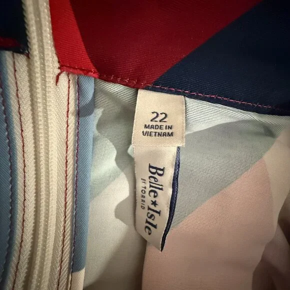 Torrid BELLE ISLE Pleated Midi Skirt, Size 22 - Picture 8 of 10